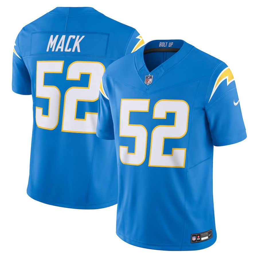 Men Los Angeles Chargers 52 Khalil Mack Nike Powder Blue Vapor F.U.S.E. Limited NFL Jersey